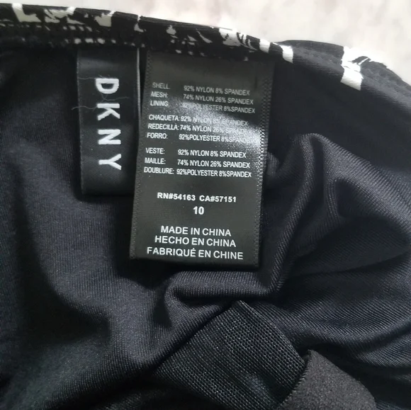 DKNY Swimsuit one piece Black And White - Picture 2 of 5